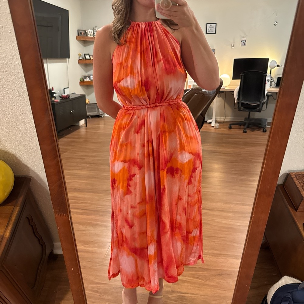 Tommy Bahama Orange Halter Dress